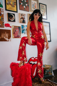 The "Queen Bitch" Jumpsuit (Glitter Spandex)